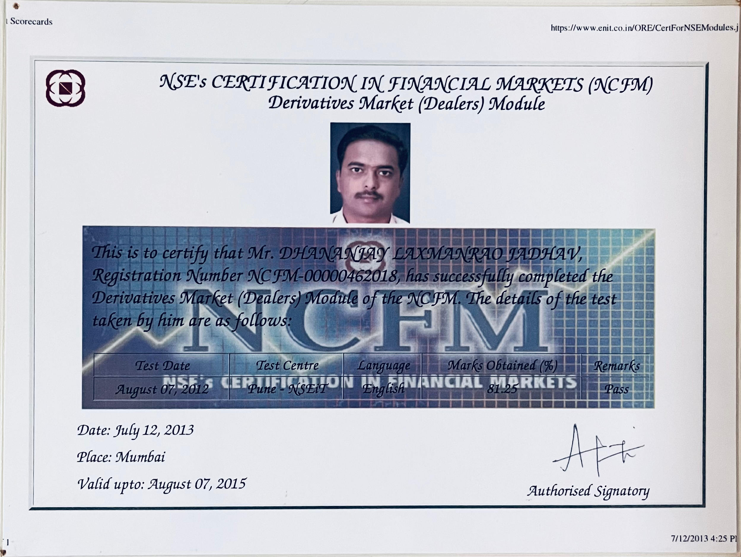 NCFM Certification